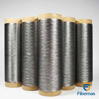 Metal fiber textile yarn