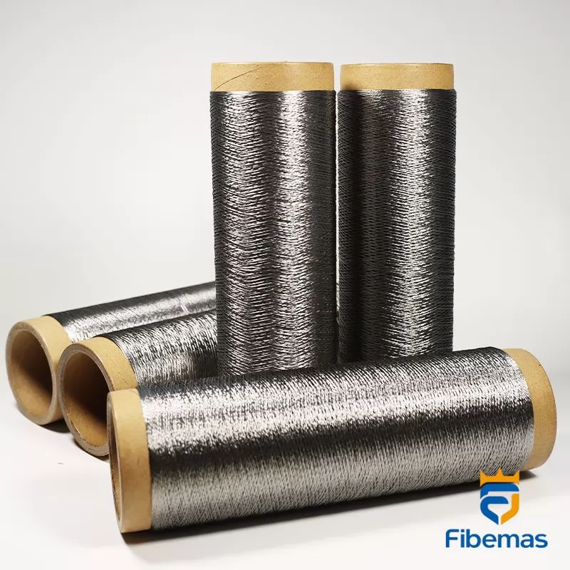 Metal fiber textile yarn