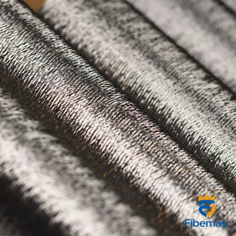 Metal fiber textile yarn